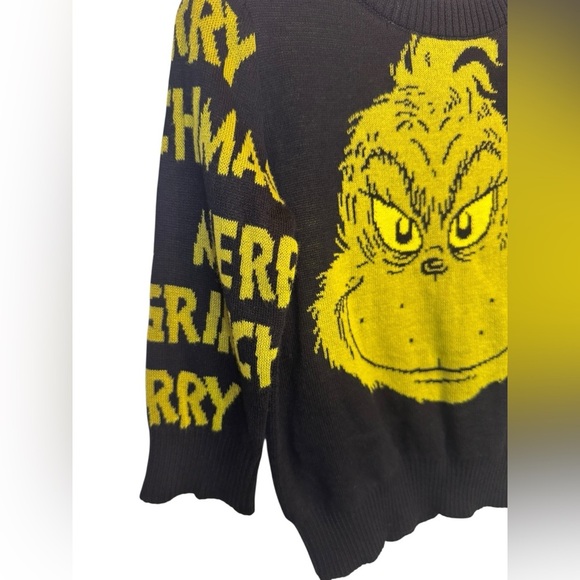 💥Black Sweater with Grinch Design 18 M - Picture 3 of 4